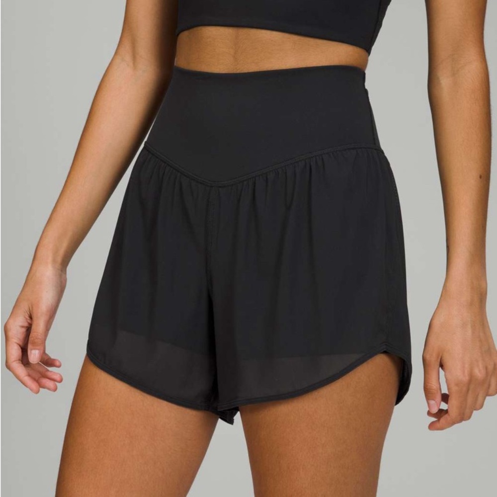 Lululemon Nulu and mesh high rise yoga short 3.5